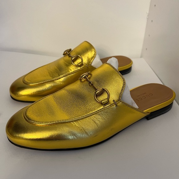 Gold Gucci mule - Picture 2 of 8